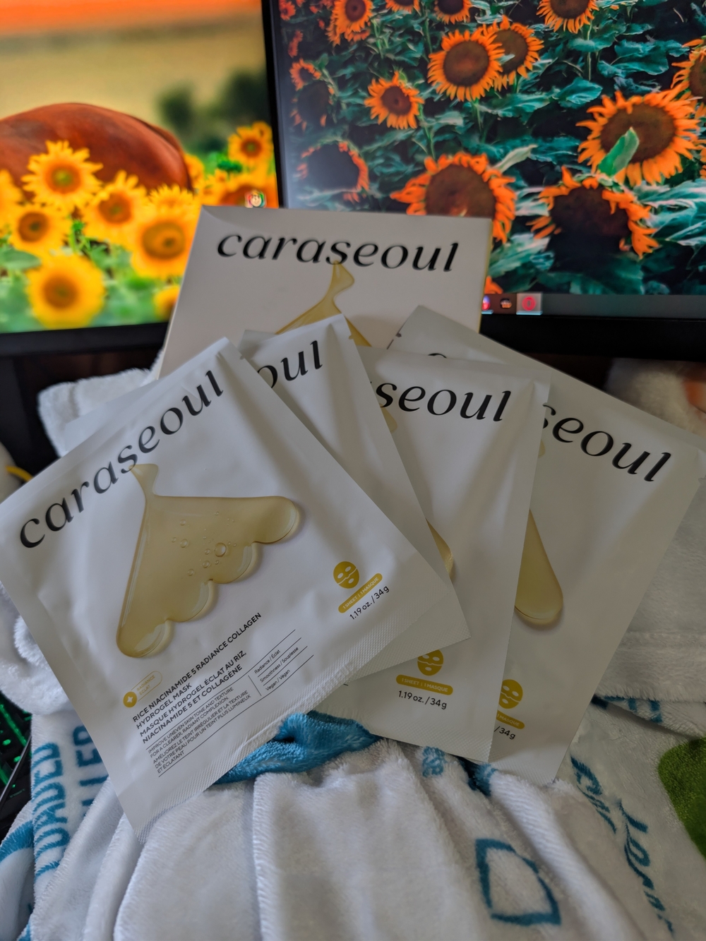Caraseoul Rice Niacinamide 5 Radiance Collagen Hydrogel Mask